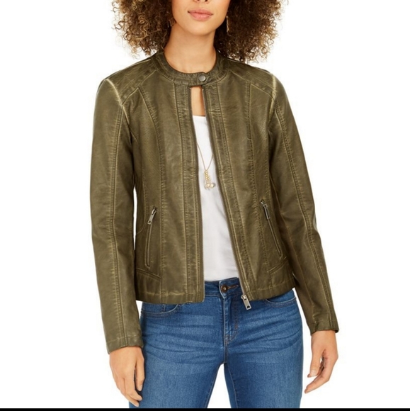 STYLE & CO Perforated Garment-Dyed Jacket - Picture 2 of 2